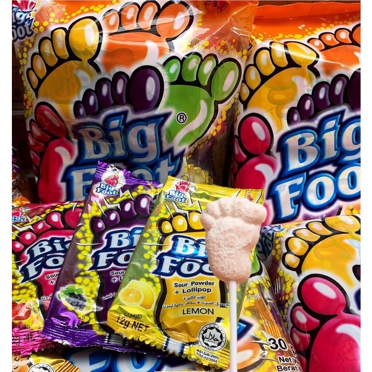 Kẹo mút bàn chân Big foot kèm tặng