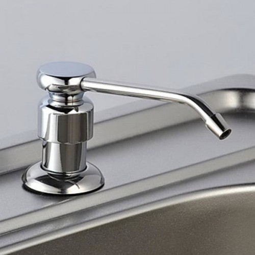 Bình Đựng Nước Rửa Chén Inox - Bình Xà Bông Gắn Chậu Rửa Chén - Bình Xà Bông Nhấn Inox