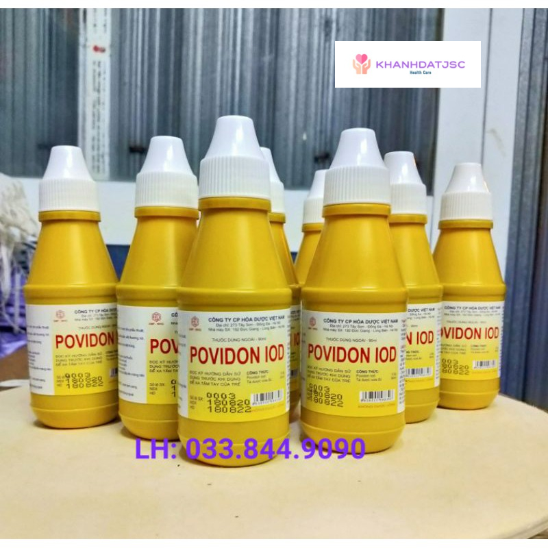 Sát trùng Povidon Iod 20ml -90ml Công ty Hoá dược