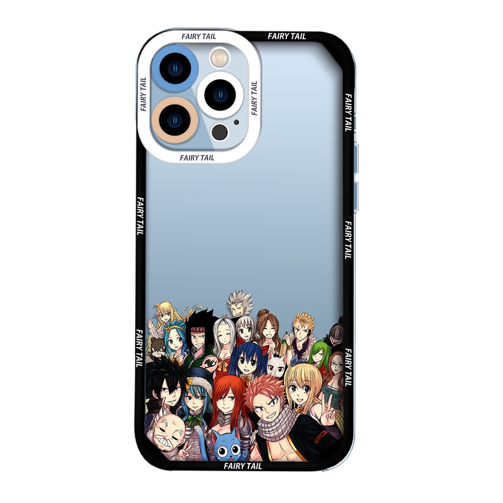 Vỏ Điện Thoại Mềm Fairy Tail Tương Thích Cho iPhone 13 11 12 Pro Max SE2020 SE2022 7 8 7Plus 8Plus Anime In Màu Biên Giới Silicon Bảo Vệ