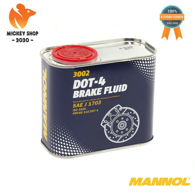 [Pro] Dầu Phanh MANNOL Dot-4 Brake Fluid 3002-05ME 500ML – Hàng Chính Hãng – Mickey2020shop