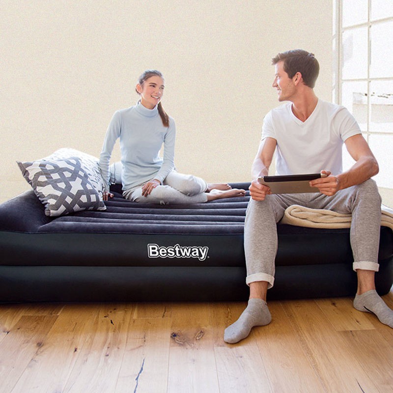 Giường bơm hơi Bestway đôi gia đình nệm gấp sofa dày di động