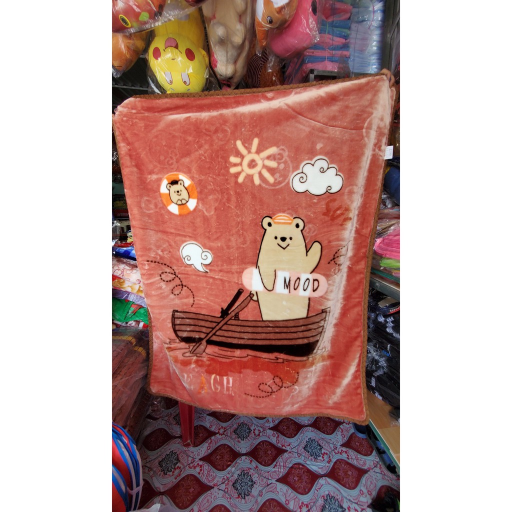 ⚡SALE LỚN⚡ Chăn mền cho bé 2 lớp 1m x 1m4 - Chăn lông cừu hàng dày đẹp, cực mềm mịn sướng tay