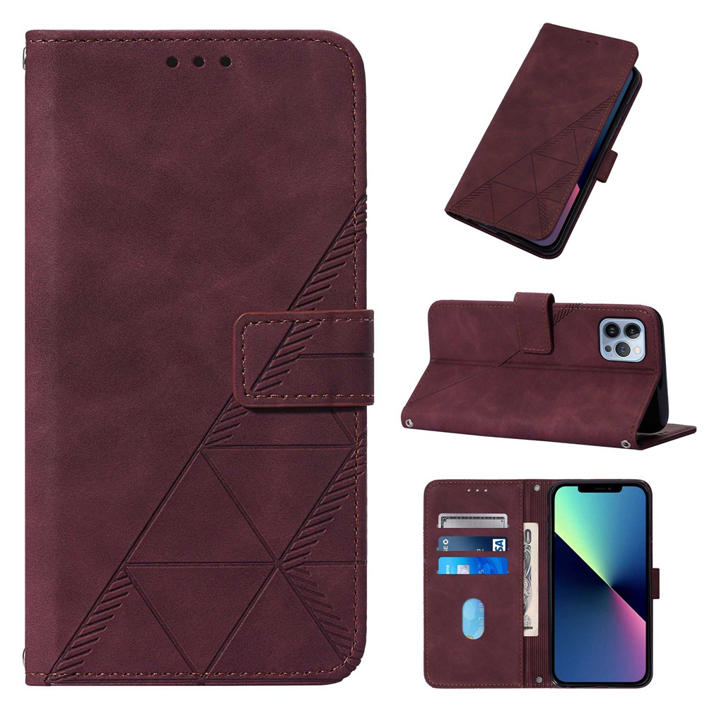 Bao Da Điện Thoại Nắp Lật Dạng Ví Có Ngăn Đựng Thẻ Và Khóa Cài Thời Trang Cho iPhone 11 12 13 14 15 Pro Max