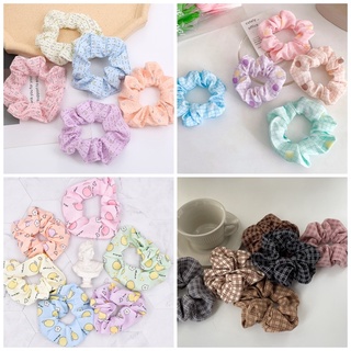 Cột tóc Hàn Quốc,Cột tóc scrunchies hot trend Cột tóc hoạ tiết Scrunchies - Mã SC03