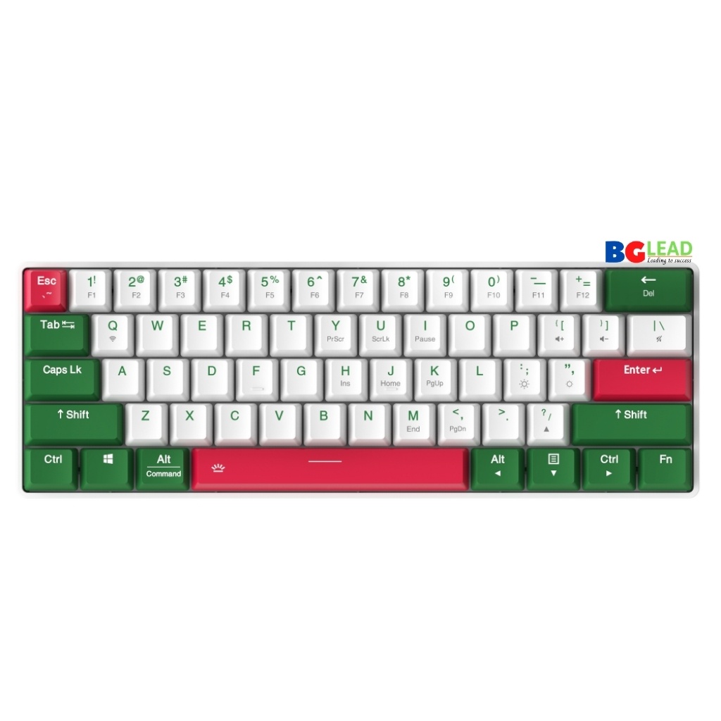 Bàn phím cơ không dây |Bàn phím bluetooth DAREU EK861 61KEY (PBT, Blue/ Brown/ Red D-KAILH switch) - Mai Hoàng bảo hành