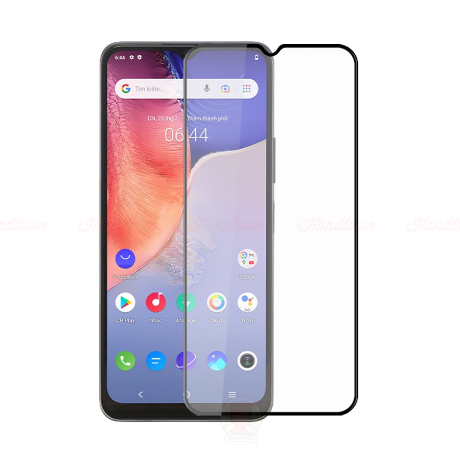 Kính Cường Lực Vivo Y15 Y15s Y15a Cường Lực Viền Mỏng Trong Suốt Full Màn Full Keo Chống Nước Chống Xước Handtown