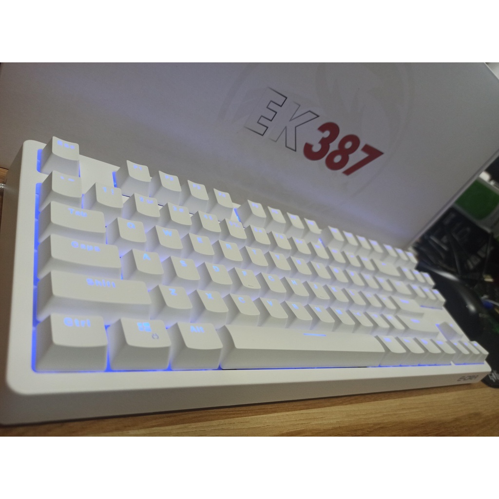 Bàn Phím Cơ E-Dra Ek387 Trắng White