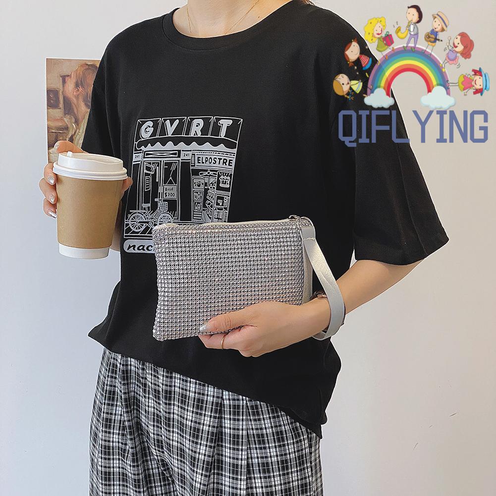 Ví Đựng Tiền Đính Đá Lấp Lánh Thời Trang Cho Nữ