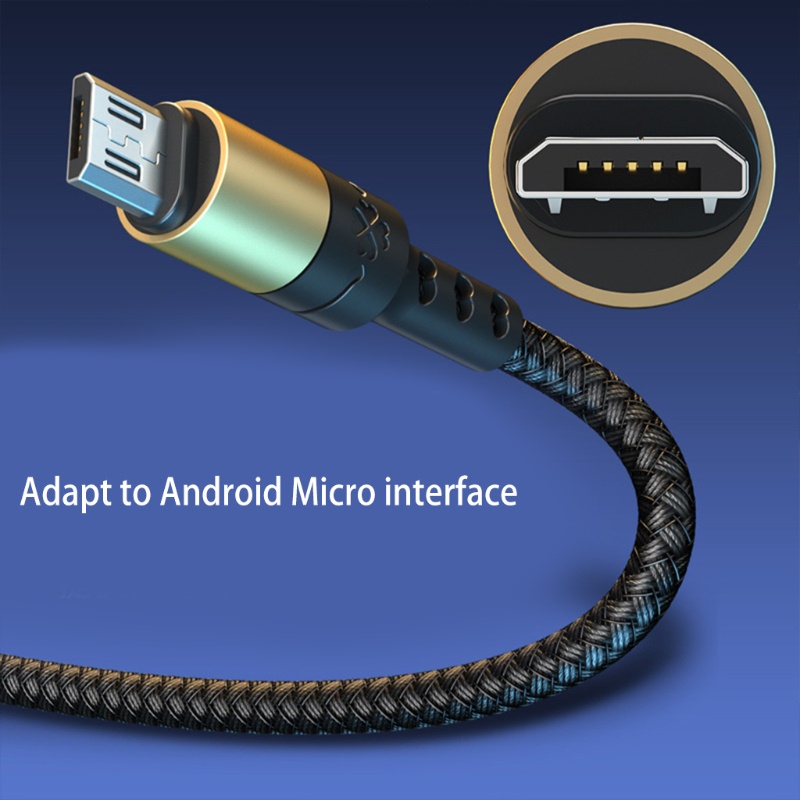 Dây cáp sạc truyền dữ liệu Micro USB dài siêu bền chất lượng cao