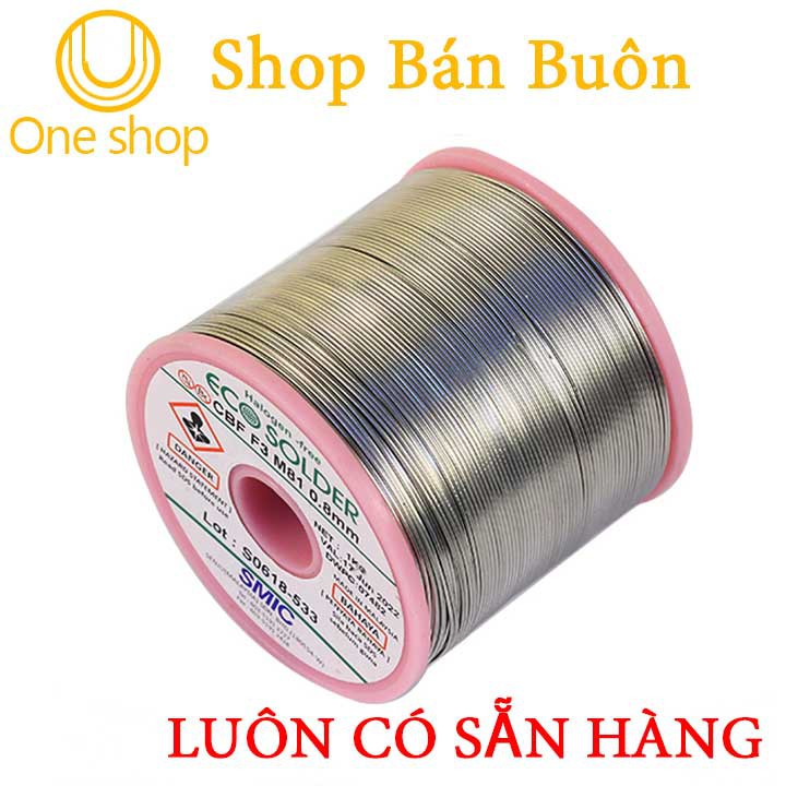 Thiếc Hàn Không Chì SMIC Halogen-Free 0.8mm 1kg 3.5% Ag