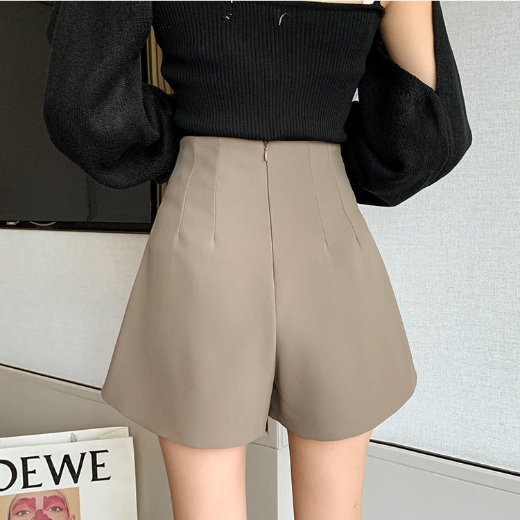 COZOK Quần Short Nữ Lưng Cao Ống Rộng Thời Trang