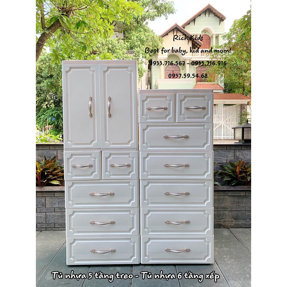 Tủ nhựa giả vân gỗ Holla cực xinh best seller cho bé