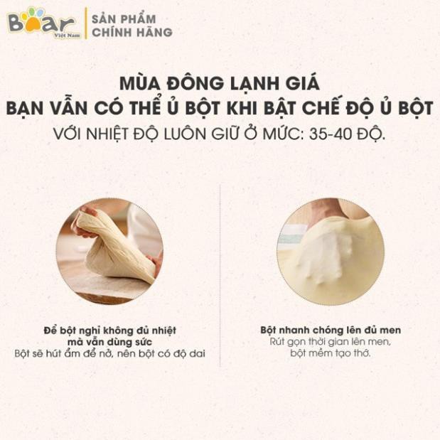 (BH 12 tháng - hàng nhập khẩu) Máy nhồi bột Bear. Model HMJ-A50B1. Dung tích 5L và 3,5L