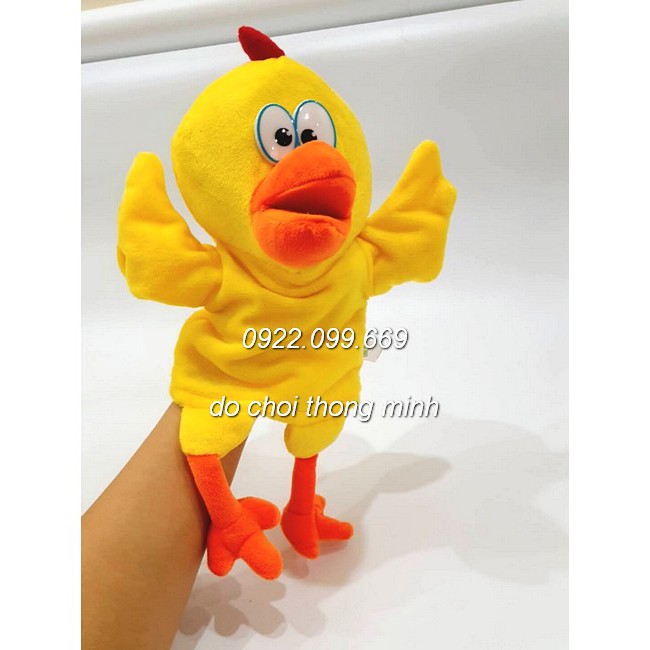 Con Rối Đeo Tay Hình Gà Trống 27cm Cho Bé