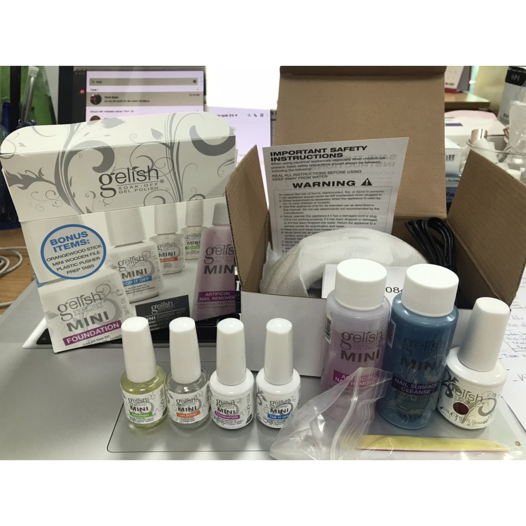 Gelish Complete Starter Kit ( Bộ sản phẩm sơn gel Gelish)