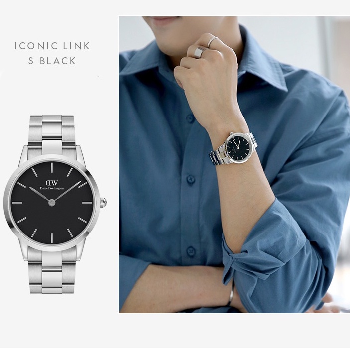 Đồng hồ nam dw ICONIC Fullbox hãng size 36 mm - 40 mm có tem check