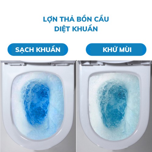Viên thả bồn cầu hình chú heo, diệt khuẩn, khử mùi hiệu quả