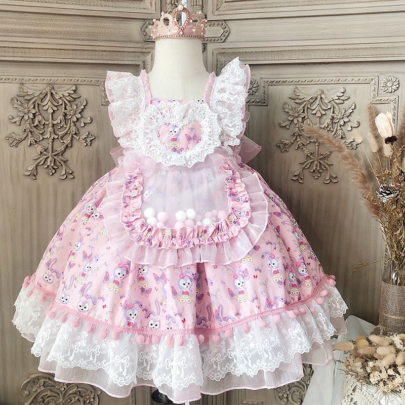Đầm công chúa phong cách lolita phương Tây thời trang mùa thu cho bé gái