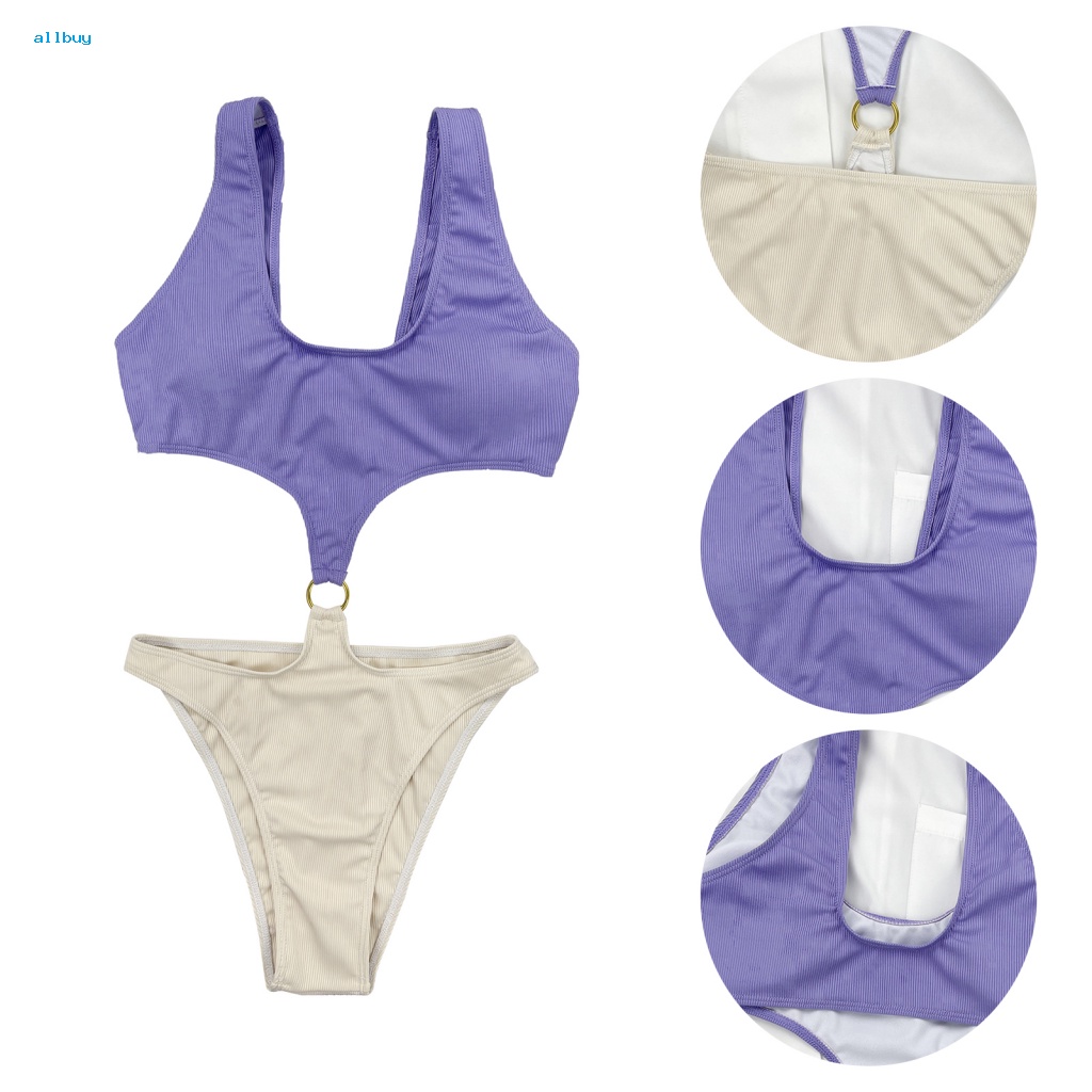 Allbuy Bodysuit Bơi Kết Cấu Tinh Tế