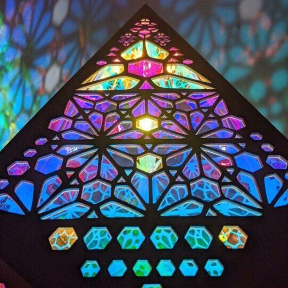 YIYU Đèn Led Chiếu Nhiều Màu Sắc Lãng Mạn Sáng Tạo Phong Cách Bohemian