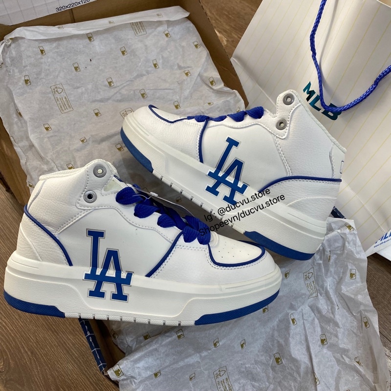 GIÀY ML.B CHUNKY LINER HIGH LA WHITE BLUE LAI AU [ FULL BOX + FREE SHIP ]