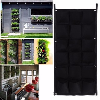 Túi trồng rau sạch 20 ô siêu tiện lợiSHOPEMTRANG7Túi vải trồng rau củ treo tường bằng vải bông dệt siêu bền
