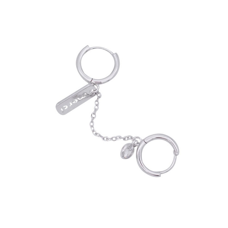 Đôi Khuyên Tai Vòng Tròn Đôi Cá Tính