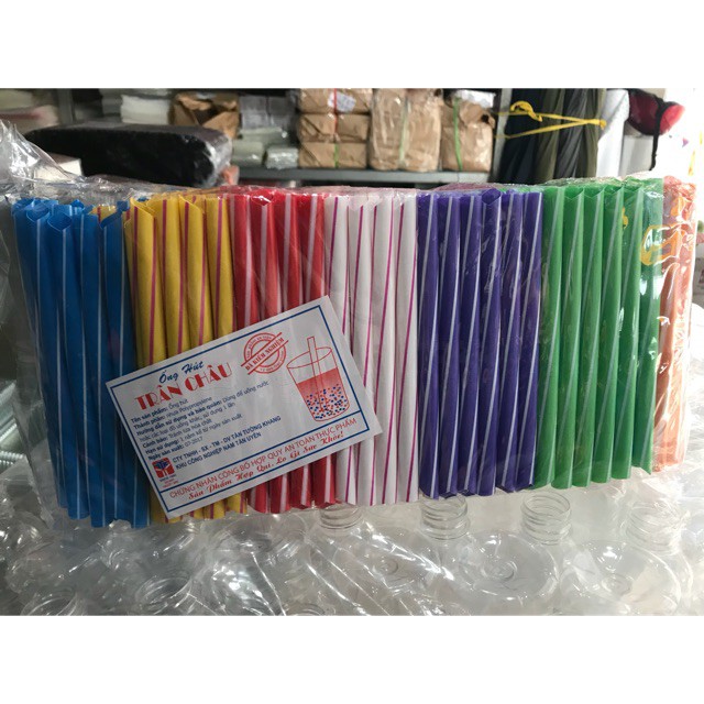 (Combo 40) ống hút trân châu loại to, ống hút sinh tố hoa quả