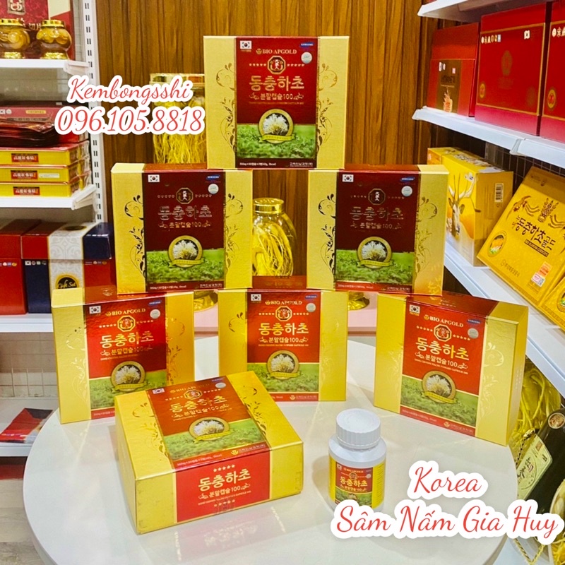 [HÀNG MỚI VỀ] Đông Trùng Hạ Thảo BIO APGOLD, Hộp 2 lọ