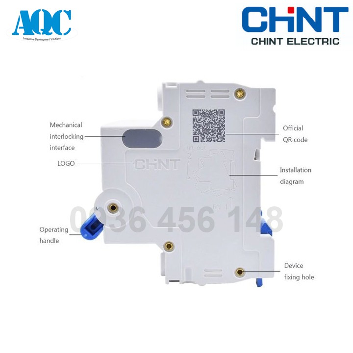 Aptomat Chint MCB 2P NXB-63 16 - 63A