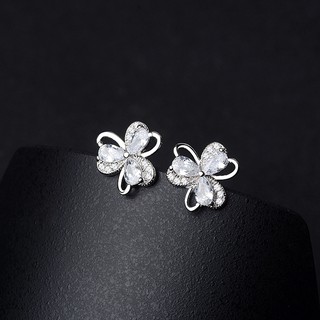 Bông tai bạc nữ hoa mai cánh đính đá 𝐀𝐍𝐓𝐀 𝐉𝐞𝐰𝐞𝐥𝐫𝐲 - AT2030A