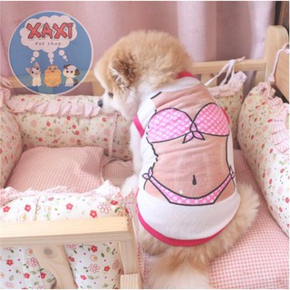 Áo bikini 6 múi dành cho chó mèo siêu ngộ nghĩnh - XaxiPet