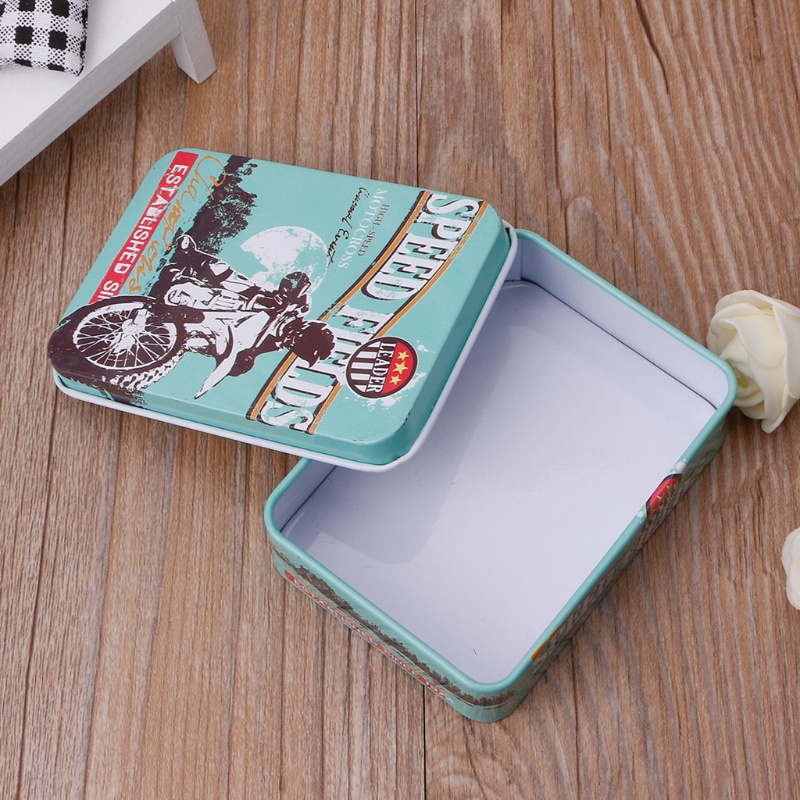 Giá Đỡ Tai Nghe / Tiền Xu / Trang Sức Hình Hộp Thiếc Mini
