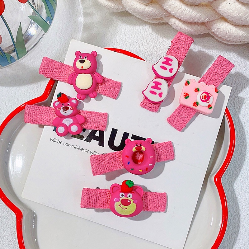 Set 2 kẹp tóc TENDER AFTERNOONS kiểu gấu hoạt hình dễ thương cho bé gái