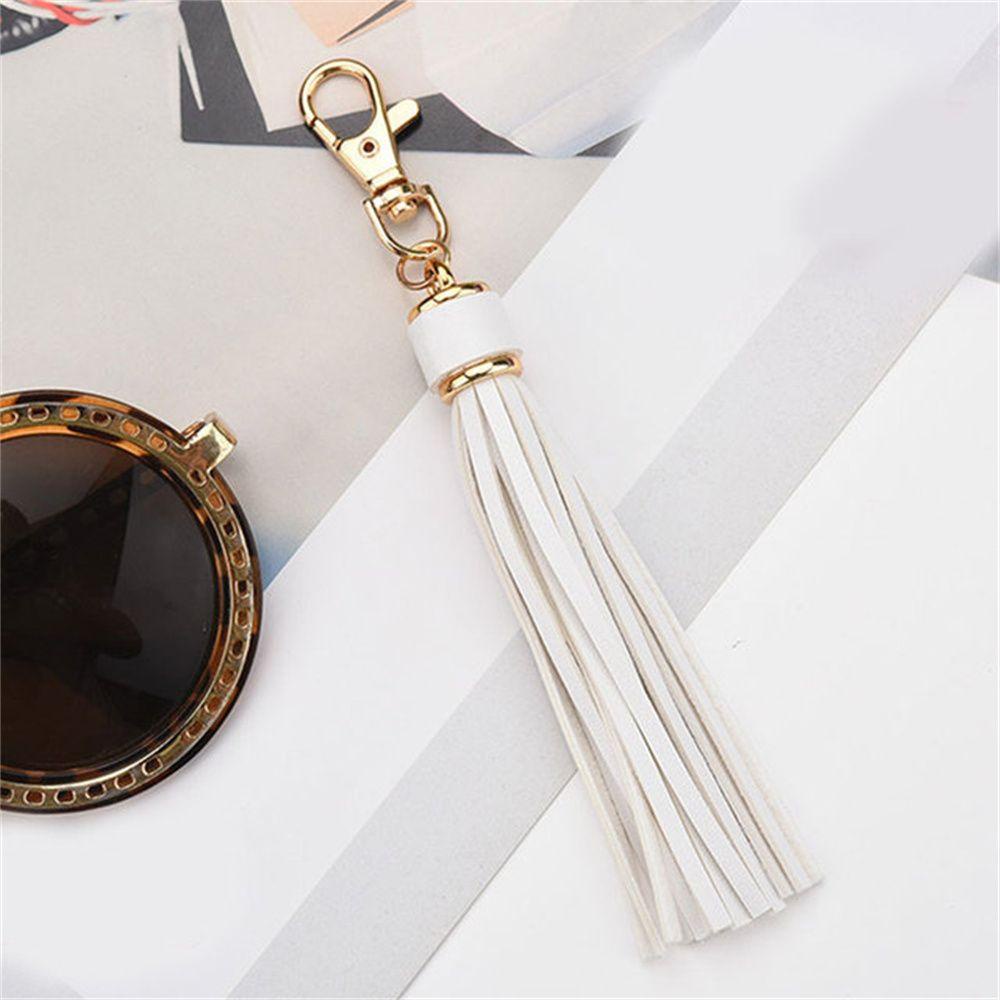 LANFY Móc Khóa Tua Rua Chất Liệu Da PU Trang Trí Túi Xách / Balo