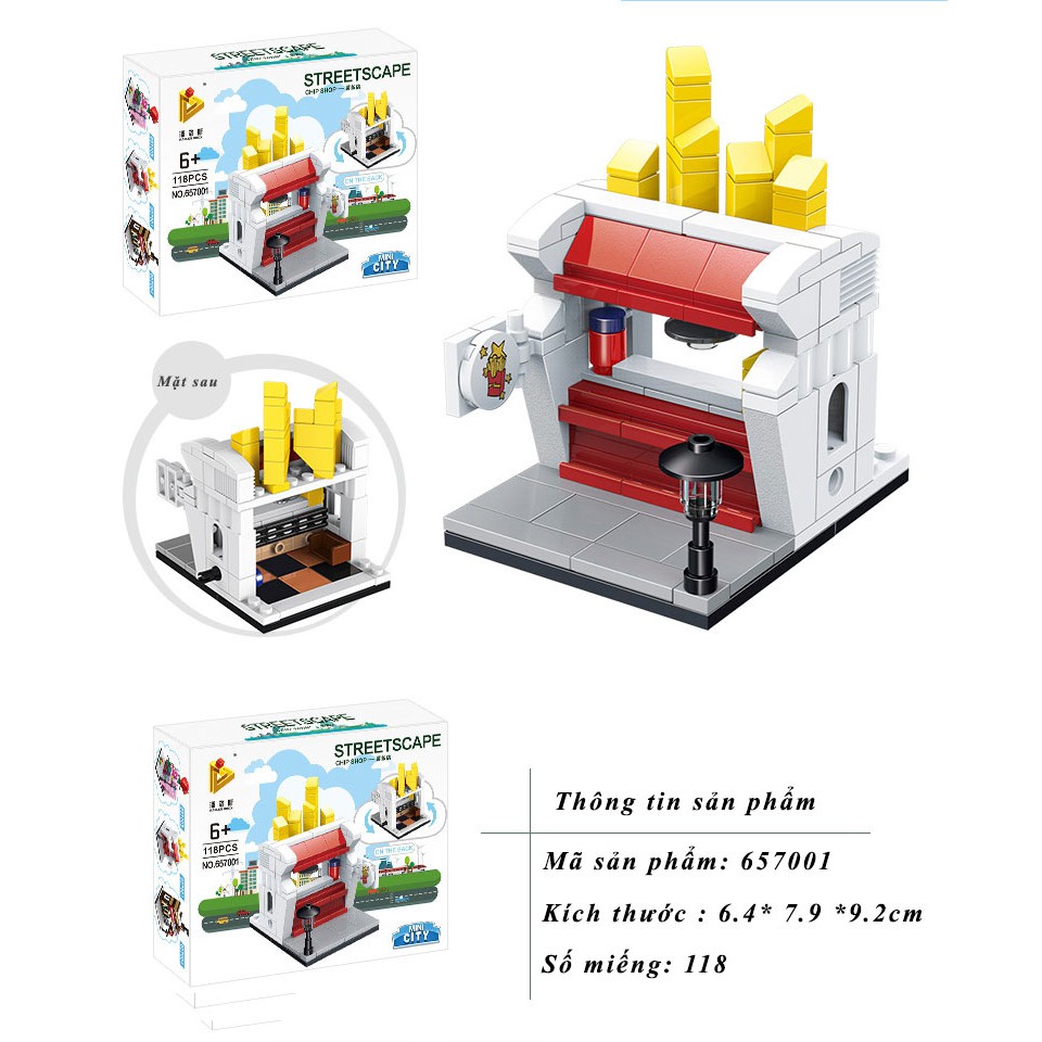 Đồ chơi lắp ráp trẻ em - Mô hình các cửa hàng tiện ích -LEGOSTYLE