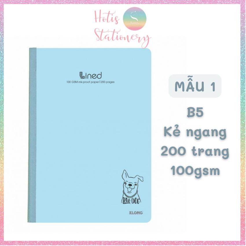 [HOTIS] Vở may dán gáy kẻ ngang Lined KLong - 200 trang - MS842