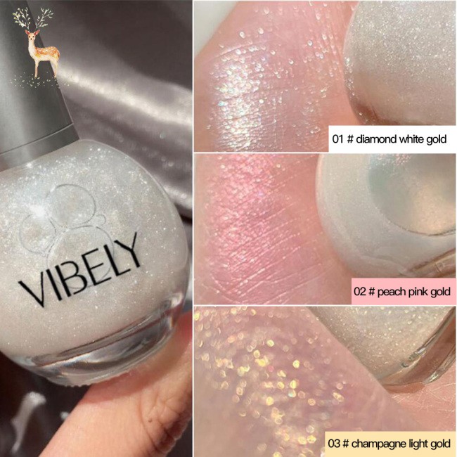 (Hàng Mới Về) Kem Bắt Sáng Dạng Lỏng Ánh Kim Cương Lấp Lánh Phù Hợp Cho Mọi Tông Màu Da