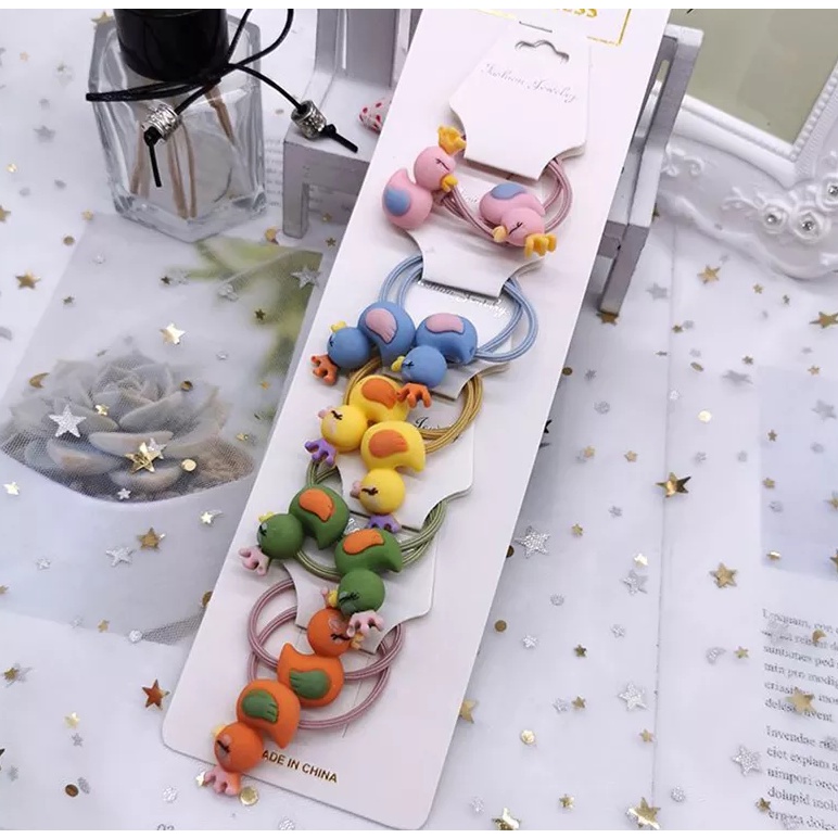 Combo 5 dây cột tóc họa tiết đáng yêu (T05, T06)