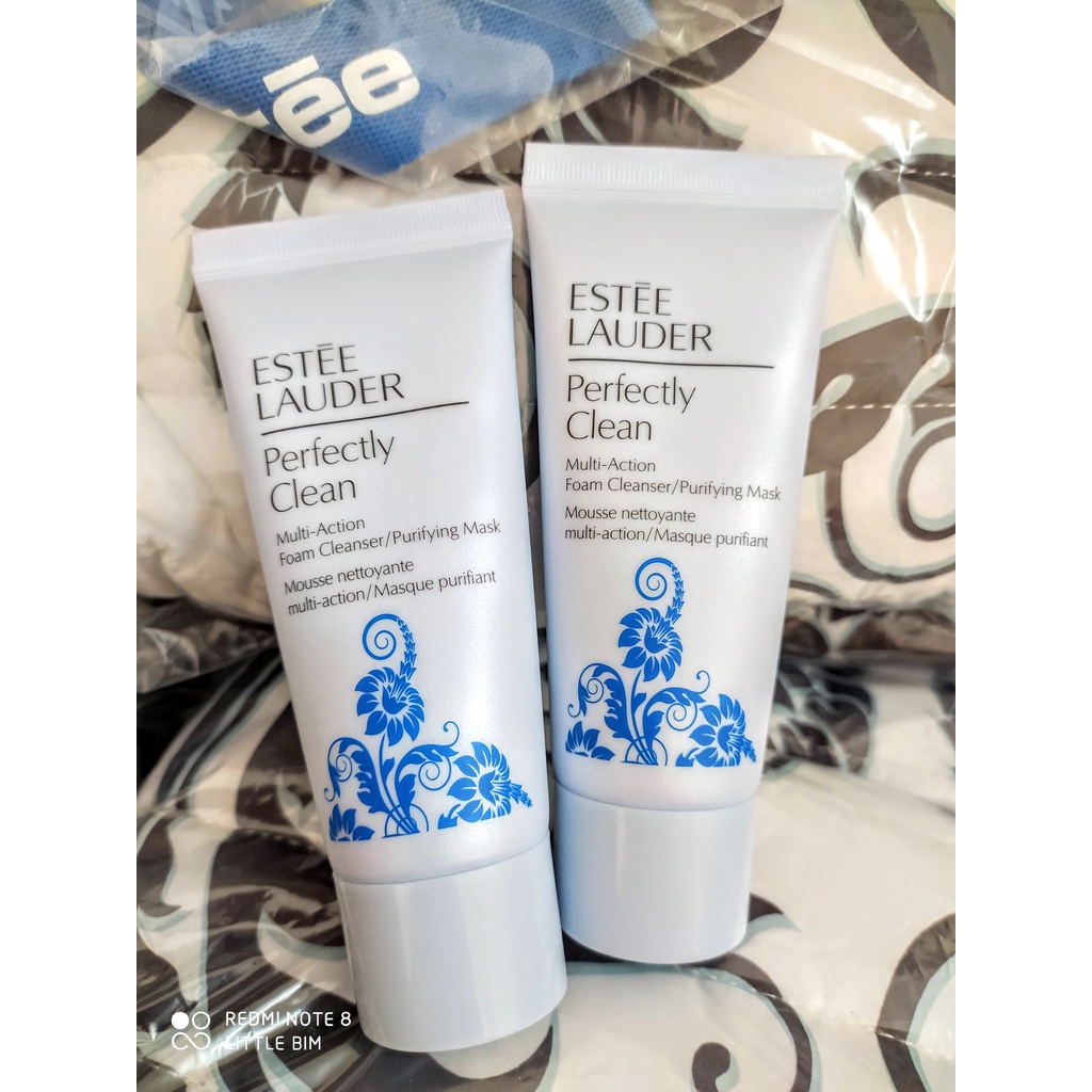 Mini - Sữa rửa mặt Estee Lauder Perfectly Clean Multi-Action Foam Cleanser/Purifying Mask 30ml