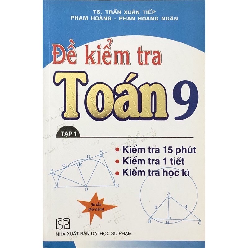 Sách - (Combo 2 tập) Đề Kiểm Tra Toán 9