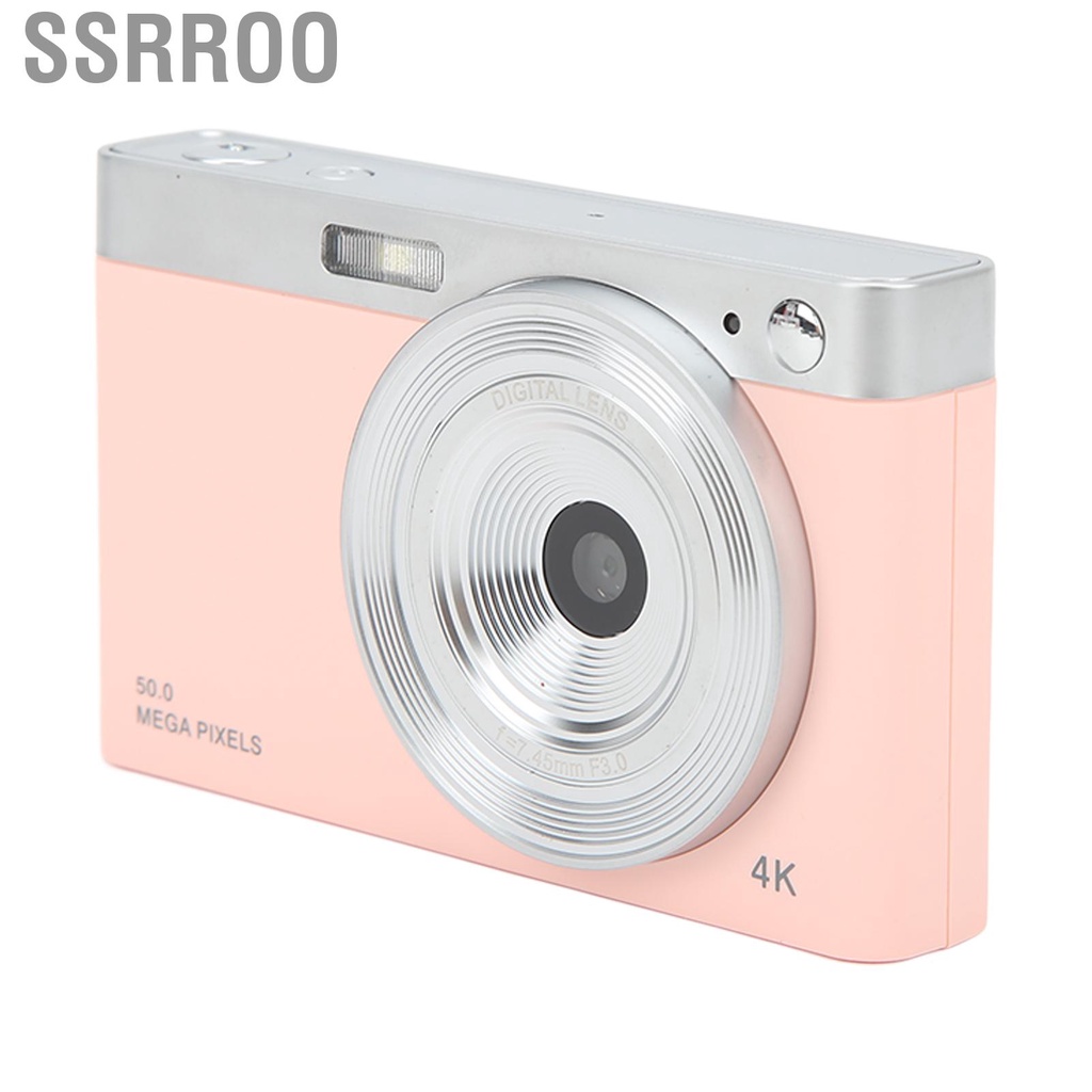 Ssrroo Máy Ảnh Kỹ Thuật Số 4K 2.88in IPS HD Tự Động Lấy Nét 16X Zoom 50MP