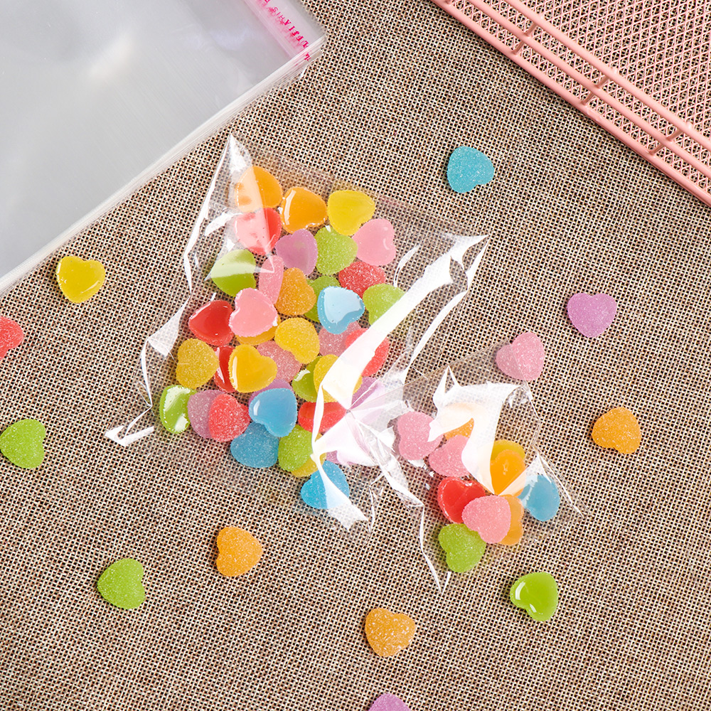 (Hàng Mới Về) Set 100 Túi Nhựa Trong Suốt Có Keo Dán Đựng Bánh Kẹo Tiện Dụng