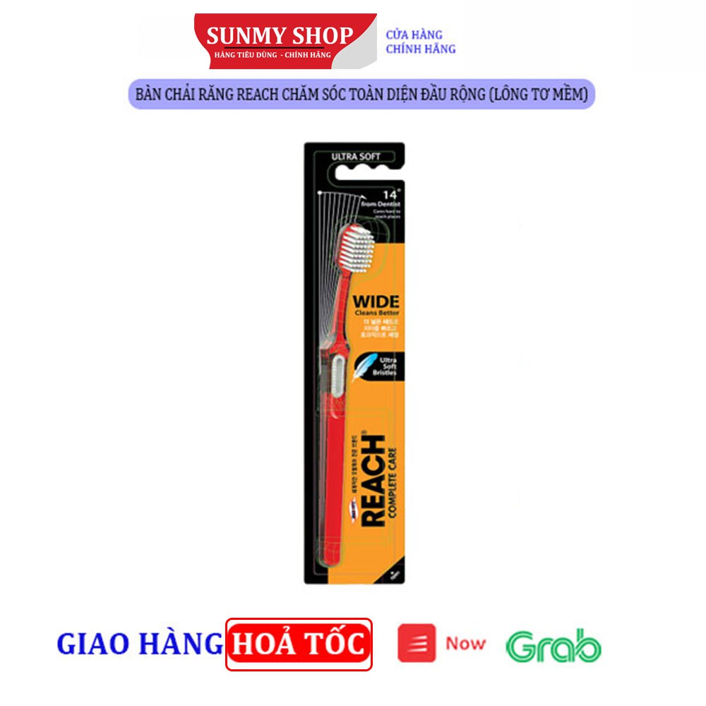 Bàn Chải Răng REACH Chăm sóc toàn diện Đầu rộng (Lông tơ mềm)