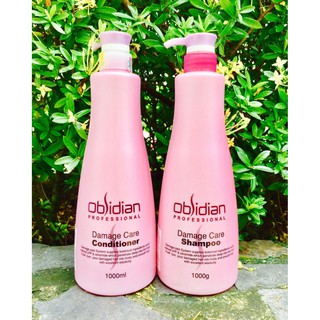Bộ Dầu Gội Xả Tái Tạo Tóc Obsidian Damage Care 1000ml x2