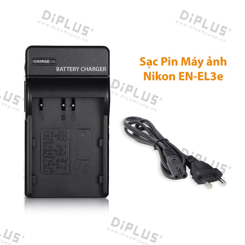 Sạc pin máy ảnh Nikon EN-EL3E dành cho máy ảnh Nikon D700 D300s D300 D200 D100 D90 D80 D70s D70 D50 Nikon ENEL3e