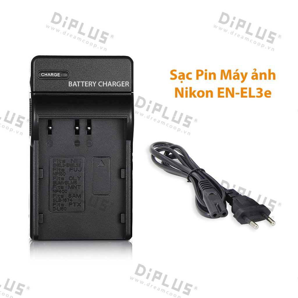 Sạc pin máy ảnh Nikon EN-EL3E dành cho máy ảnh Nikon D700 D300s D300 D200 D100 D90 D80 D70s D70 D50 Nikon ENEL3e