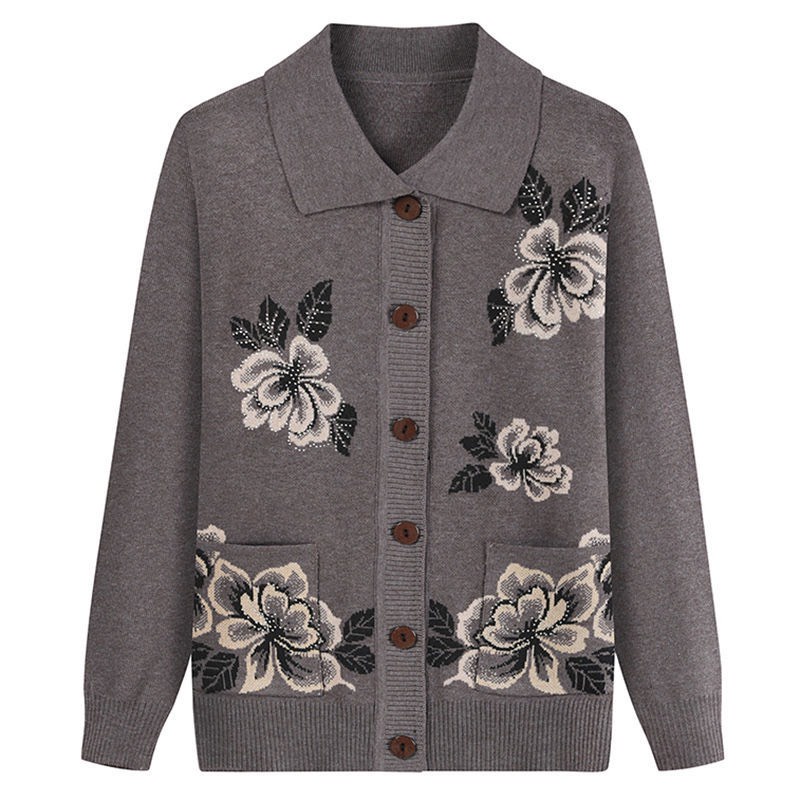 Áo khoác len cardigan _áo len trung niên nữ cúc cài  phong cách sang trọng món quà tặng ý nghĩa cho bà cho mẹ | BigBuy360 - bigbuy360.vn