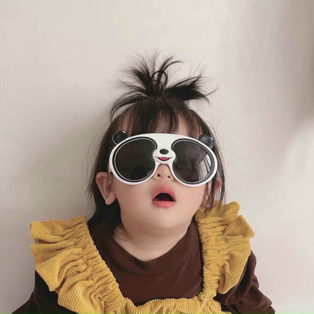 Kính Mát Phân Cực Chống Tia UV Hình Gấu Trúc Hoạt Hình Cho Bé